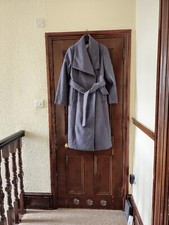 Monsoon Kristen Wrap Neck Coat, Grey