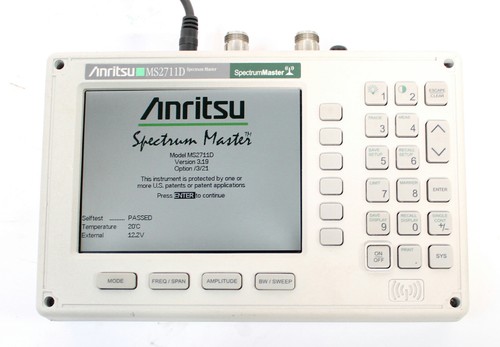 Anritsu MS2711D Color Portable RF Spectrum Analyzer 100kHz to 3GHz, New Battery