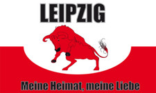 Fahne Flagge Leipzig meine Heimat meine Liebe 90 x 150 cm