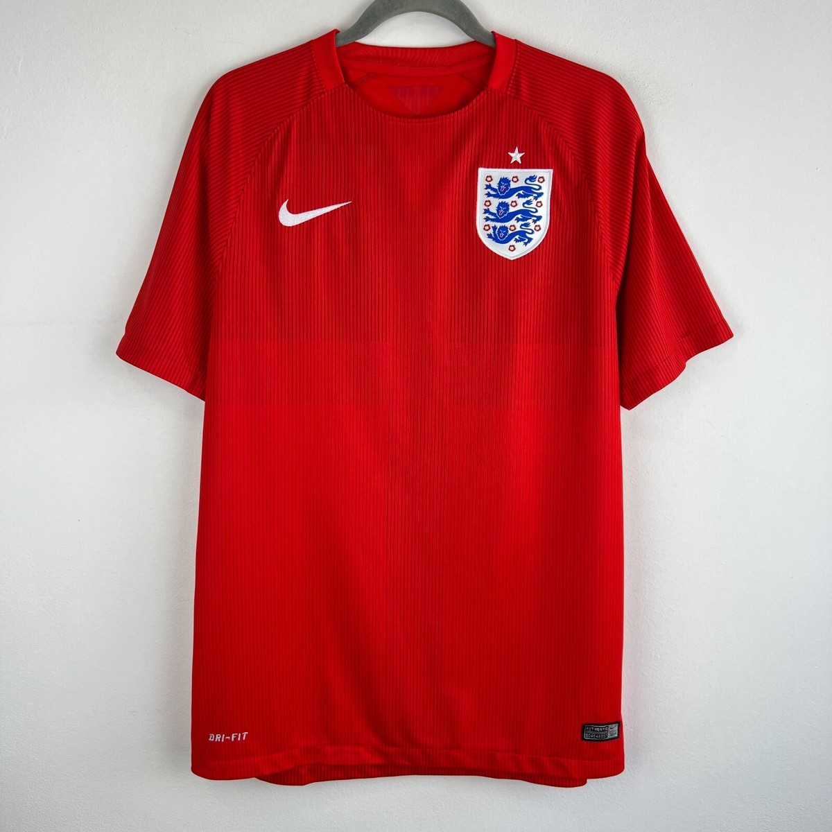 England 2014/2015 Nike Away Football Shirt Soccer Jersey Red Men