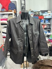 Diffusion Men's Leather Jacket Man Size 52 Black LLV936