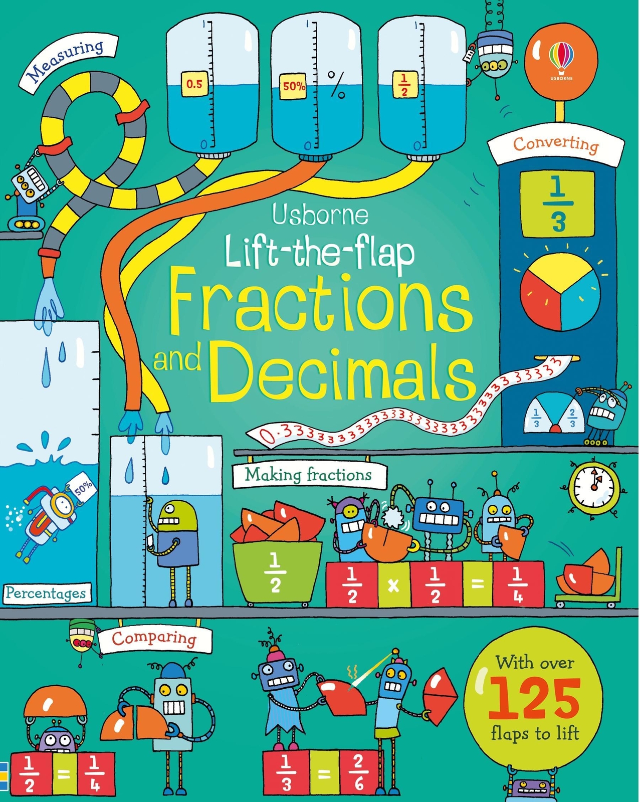 Thumbnail - Lift-the-flap Fractions And Decimals Rosie Dickins