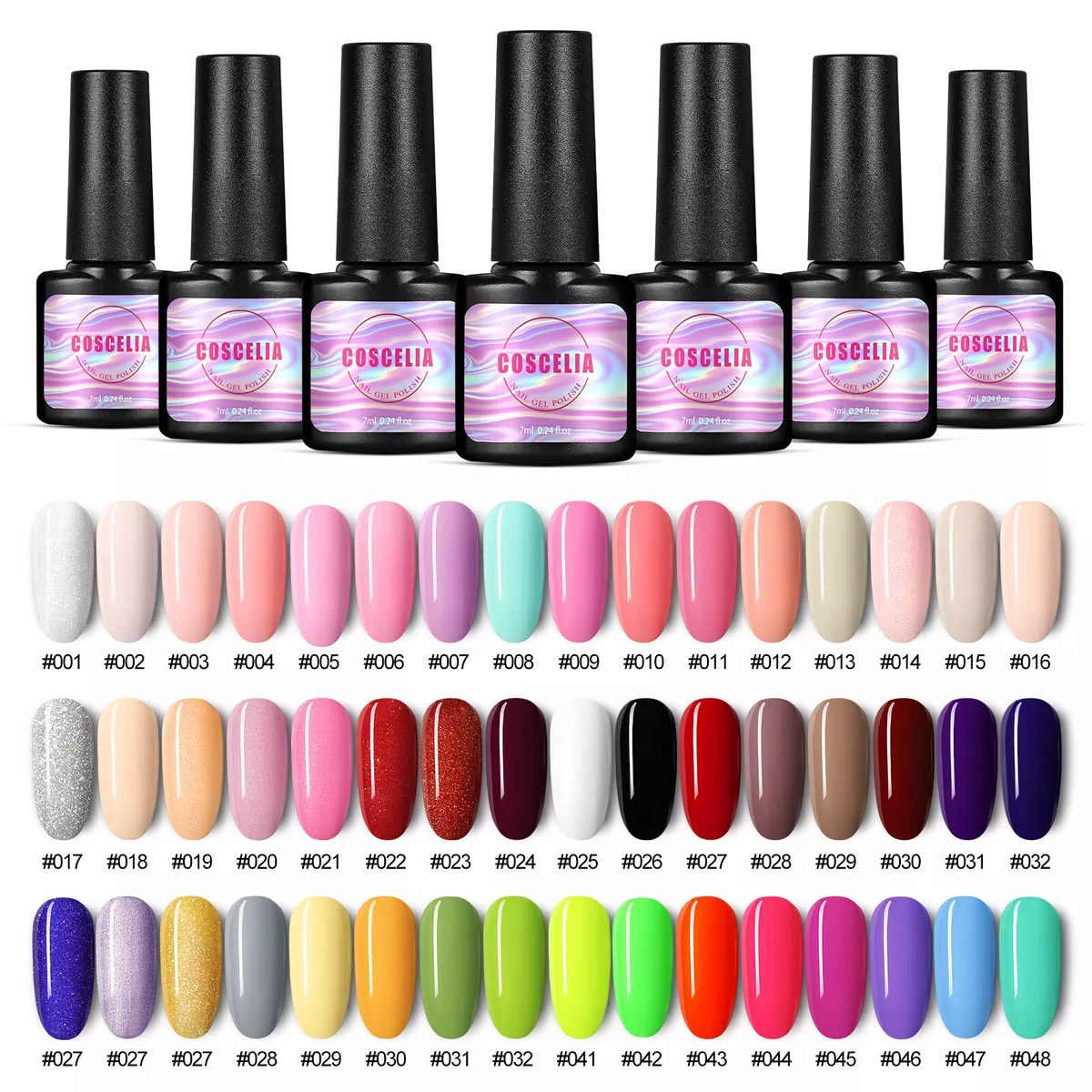Nail Gel Nail Polish UV LED Soak Off Nail Varnish Top Base Colour