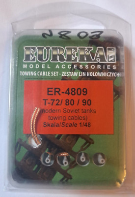 Eureka XXL 1/48 Modern Soviet Tanks Metal Towing Cables + Eyelets T-72 T-80 T-90