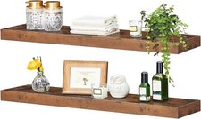 HOOBRO 40/60 cm Wandregal 2er-Set Wandboard Schweberegal Hängeregale Büroregal 