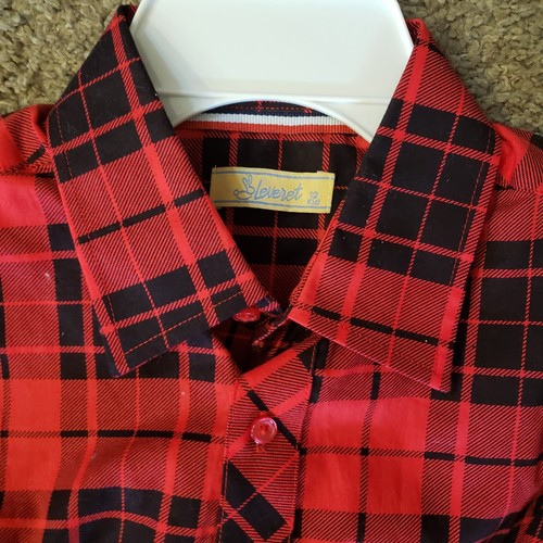 LOT 3 Polo Leveret Boys Long Sleeve Button up Shirts Flannel Collar Blue L 10-12 - Picture 3 of 8