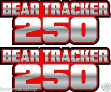 Bear Tracker 4x4 Red Gas Tank Graphics Decal Sticker Atv quad 250 300 plastic