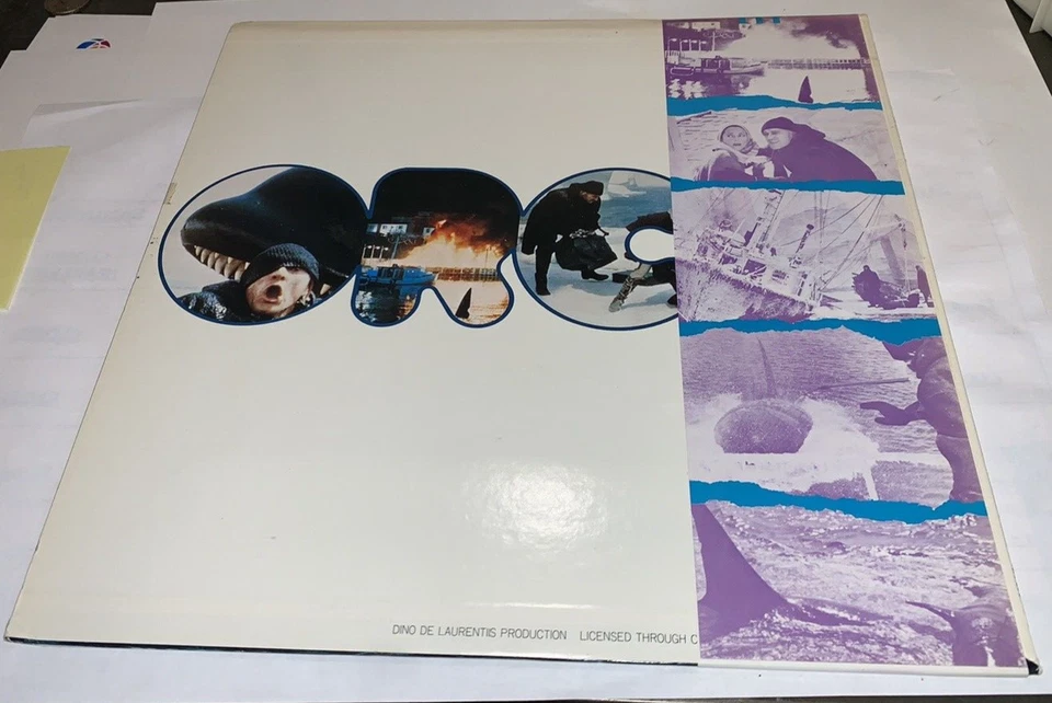 Ennio Morricone Orca Killer Whale OST Tam YX-7036 1977 Japan 1st Press w/ Obi - Image 2 of 4