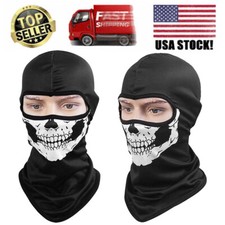 Skull Full Face Mask Cycling Hunting Anti-UV Balaclava Cosplay Hat for Men Women