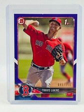 2018 Bowman Prospects Travis Lakins 1st Purple #046/250
