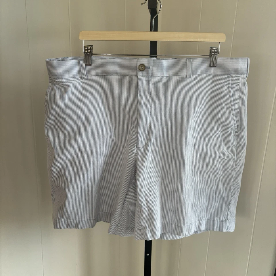 Southern Tide Skipjack Flat Front Blue Corded Stripe Chino Shorts Mens 40x9 - Image 2 of 4