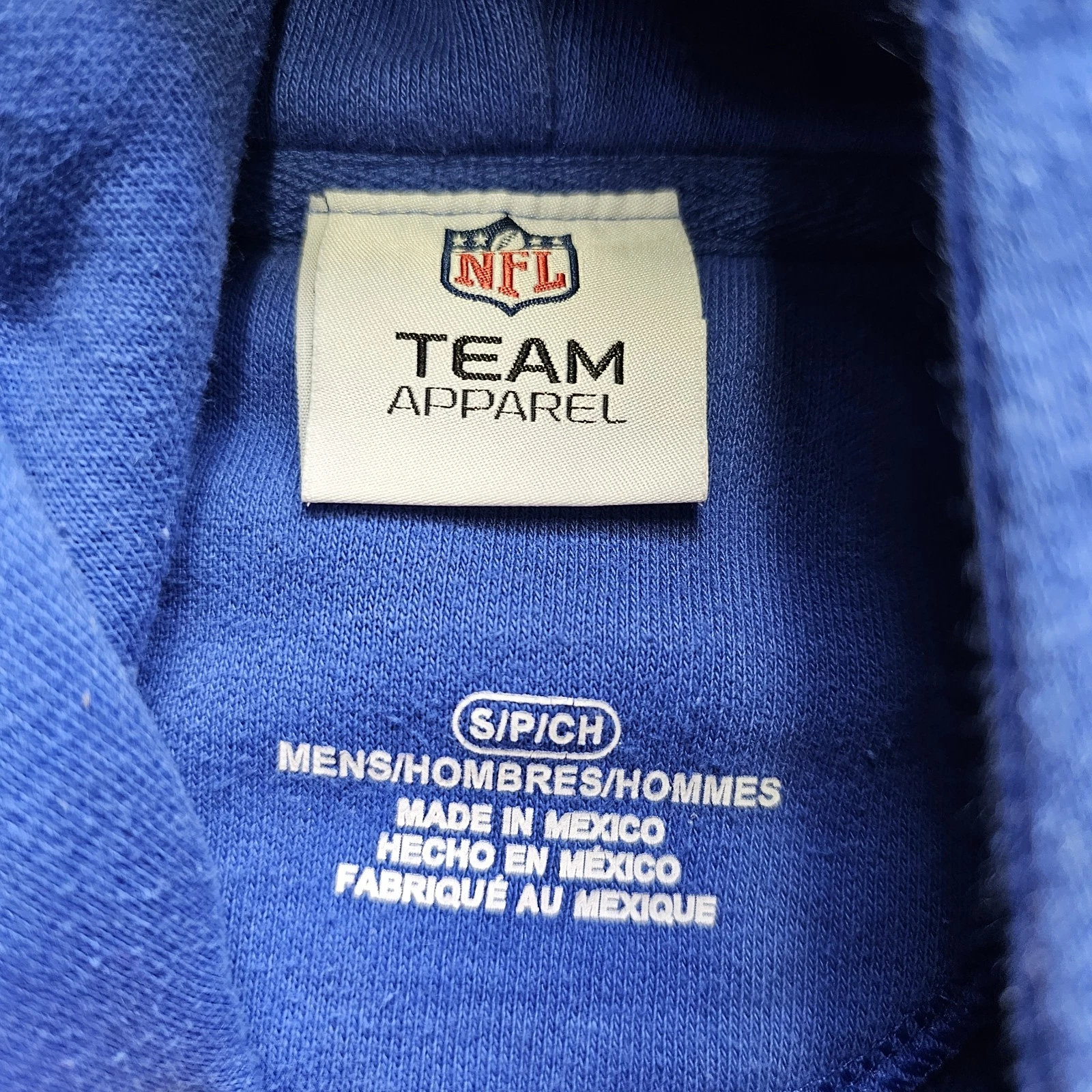 VETEMENTS Felpa con cappuccio NFL Team Apparel Los Angeles Rams adulto taglia SM blu