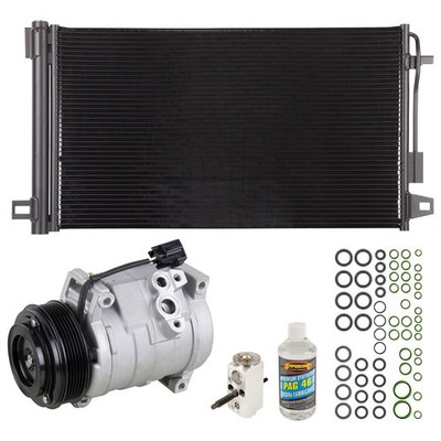 AC Compressor w/ A/C Condenser & Repair Kit For GMC Acadia & Saturn Outlook
