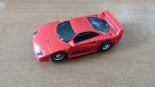 TYCO MAGNUM 440X2 FERRARI F40 BLACK LETTERS H.O. SLOT CARS EXCELLENT RUNS
