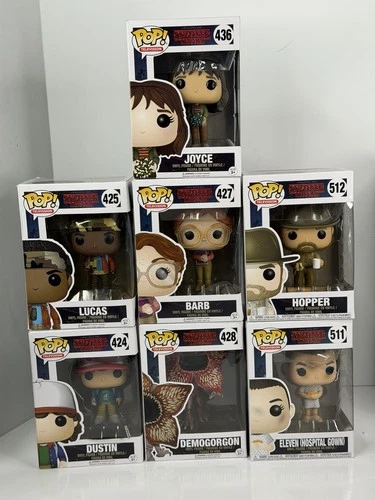 Funko Pop Stranger Things Lot of 7 Characters #424 425 427 428 436 511 512