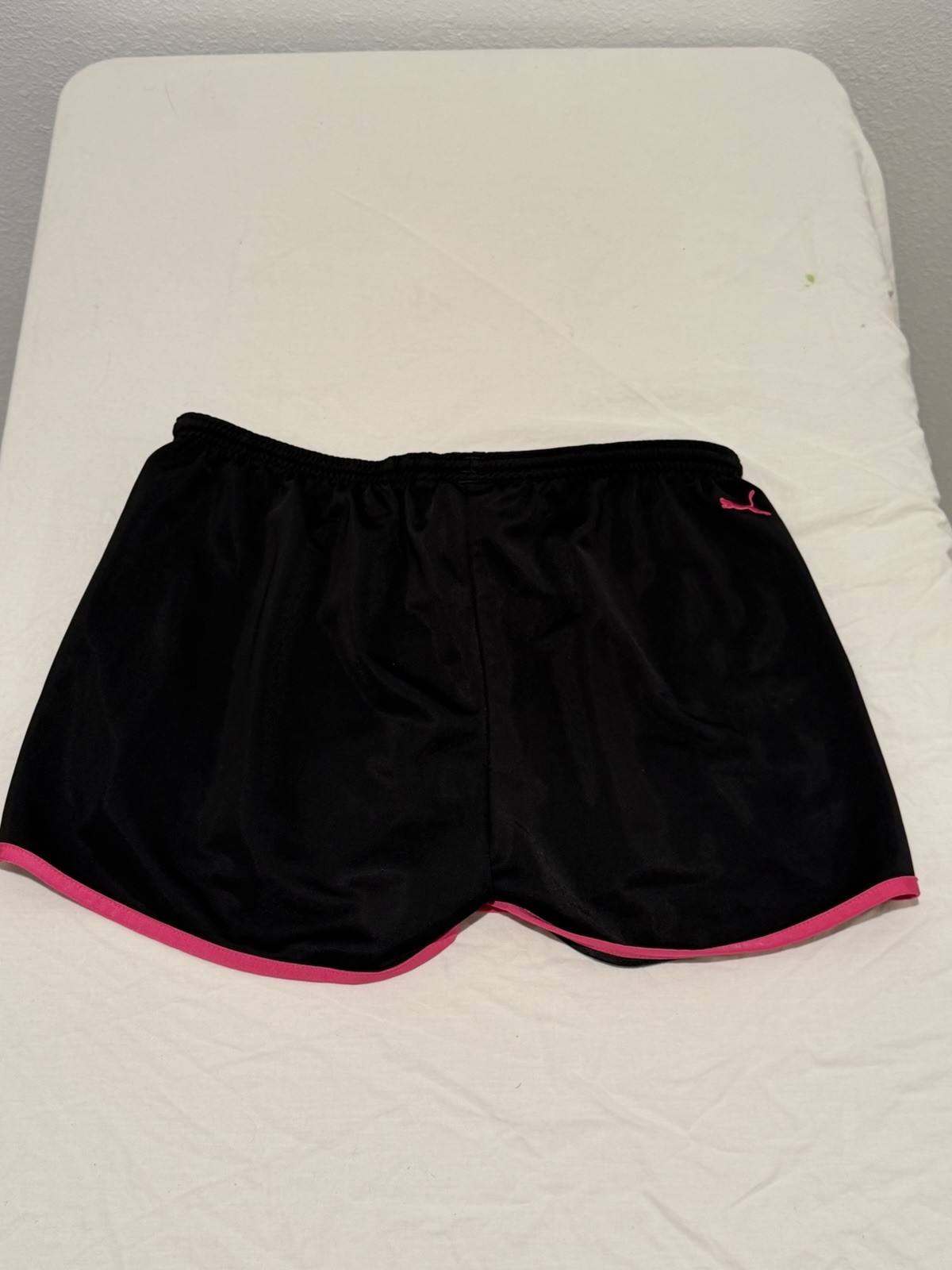 PUMA Women’s Athletic Running Shorts Black Pink Drawstring Size L thumbnail 8