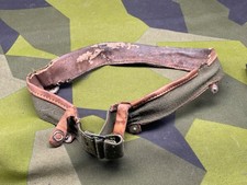 Original US Troops M1 Helmet Adjustable Leather & Canvas Liner Band