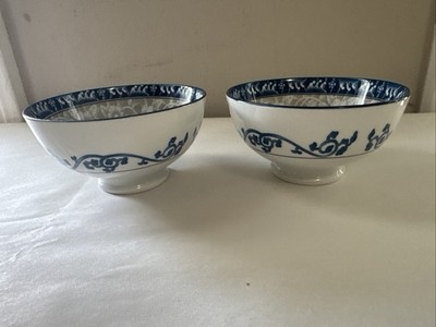 Cheng's White Jade porcelain with peony flower, White Flowers (Set of 2)
