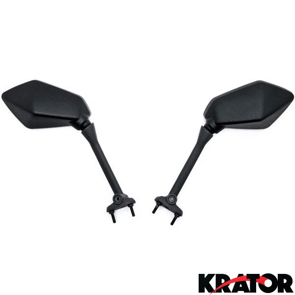 NUEVO Par de espejos retrovisores laterales negros Kawasaki Ninja 650R 400R Z1000 (2009-2014) Foto 3 de 3