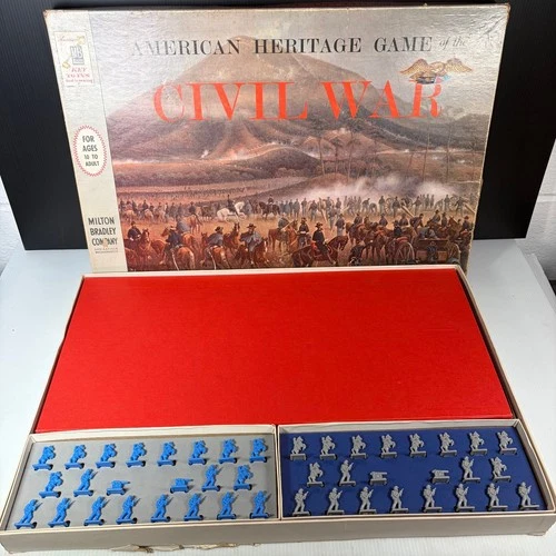 Vintage 1961 American Heritage Civil War Milton Bradley Board Game Complete