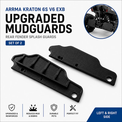 Arrma Kraton 6S V6 EXB Upgraded Schutzbleche, Heckfender Spritzschutz, 2er Set