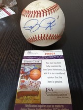 Blue Jays Kevin Gausman signed Carolina League Game Used Baseball JSA COA! 25 WS