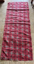 Vtg Hoffman Plaid Air Mattress USA 73 X 30 UNTESTED Mad Men MCM