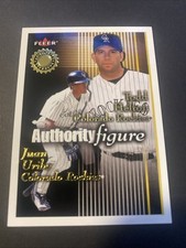 Todd Helton Juan Uribe 2001 Fleer Authority Figure Gold /1750 #11 Rockies