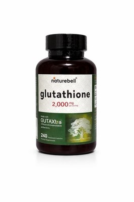 Glutathione 2000mg 240 Capsules Antioxidant Detox Skin Glow Liver Support