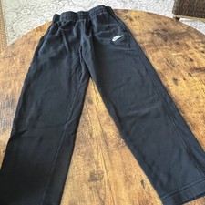 Nike Kids' Sportswear Club Fleece Wide Leg Open Hem Sweatpants in Black