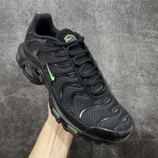 New Nike Air Max Plus TN Black Green Strike Men's Running Sneakers