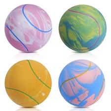 Dog Squeaky Toy Balls, Puppy Tennis Balls for Fetch Play, Interactive Latex S...