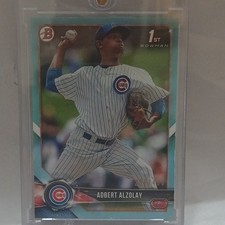 Bowman 2018 Prospects Adbert Alzolay Chicago Cubs #BP145 Sky Blue Serial /499