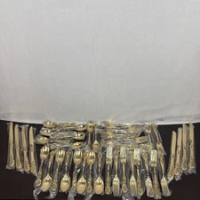 F B Rogers Gold Electroplate Stainless TWS330 Towle Silver Box Set Discontinued