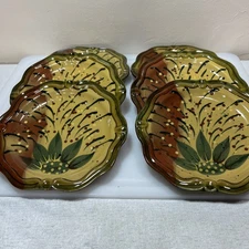 Centrum Ciene by Nanette Vacher Hand Painted Set of 6 8” salad/dessert plates