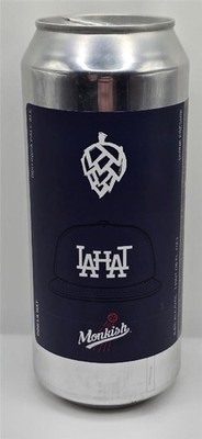 Craft Beer Can Monkish Brewing Company LA Hat DDH IPA India Pale Ale Dodgers