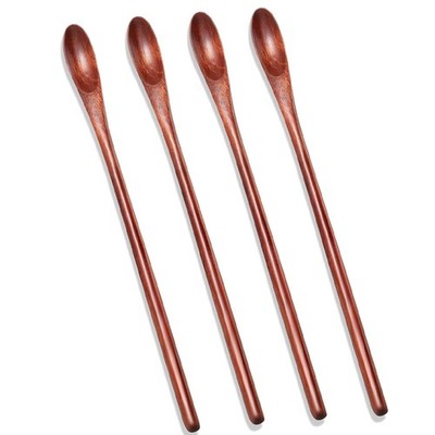 Holz Eisteelöffel klein Rührlöffel langer Griff Cocktail Löffel Holz1943