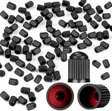 100PCS Tire Valve Caps, Valve Stem Caps with O Rubber Ring, Tire Caps are Suitab