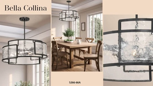 Minka Lavery 5267 Bella Collina 6 Light 28"W Pendant - Coal - Picture 5 of 11