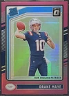 2024 Panini Donruss Optic Rated Rookie Drake Maye #229 Pink Prizm (RC) Patriots