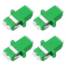 Fiber Optic Coupler LC/APC Single Mode Duplex for Network Internet, 4 Pack