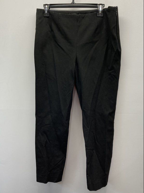 Talbots Women's Black Bi-Stretch Straight-Leg Side Zip Dress Pants Sz 10P