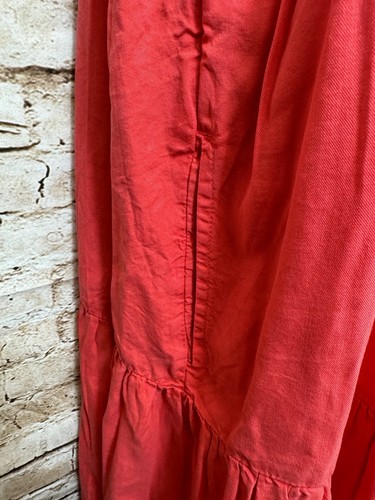 Vestido Crown & Ivy Coral Sol Volantes Cuello Sin Mangas Volantes Talla XL - NUEVO CON ETIQUETAS - Imagen 4 de 7