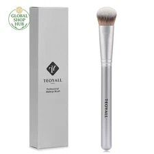 Flat Angled Concealer Bronzer Brush, Medium Synthetic Bristles Flawless Coverage