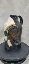 Southern Folk Art American Indian Woman Face Jug