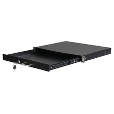 19 " Rack Mount 1U Locke Drawer Audio DJ Server Rack Storage Cabinet with Keys