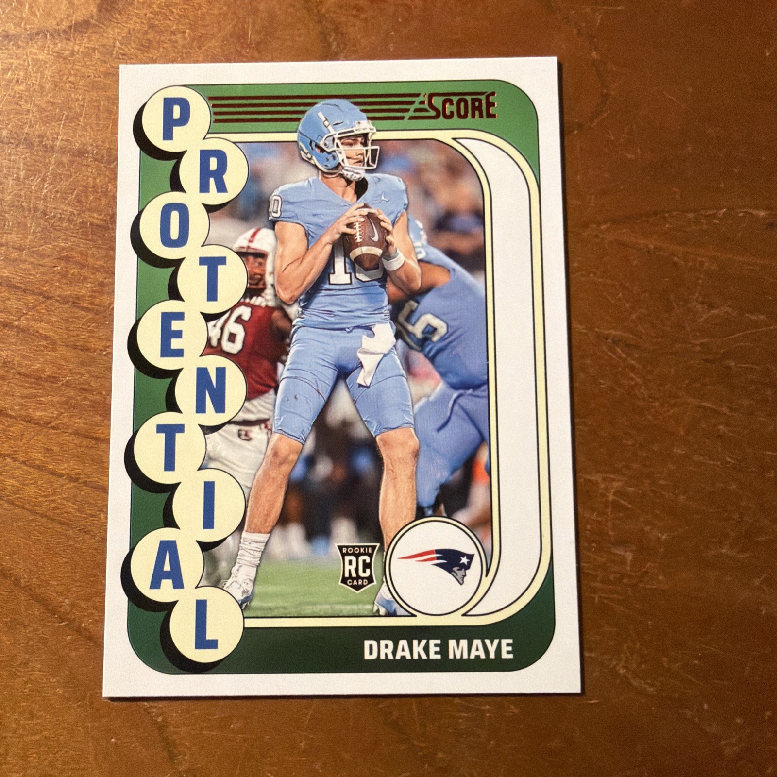 Drake Maye 2024 Score Rookie - Protential Red Parallel #2 (RC) New England