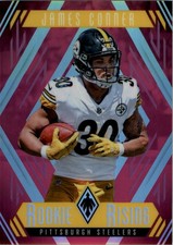 2017 Panini Phoenix Rookie Rising Pink #18 James Conner /199 - FB