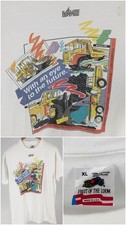 Vintage 1980s VME Volvo BM Euclid Graphic T-Shirt Single Stitch USA Made White