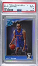 2018-19 Panini Donruss Optic Rated Rookie Holo Prizm Bruce Brown PSA 9 MINT 1b8